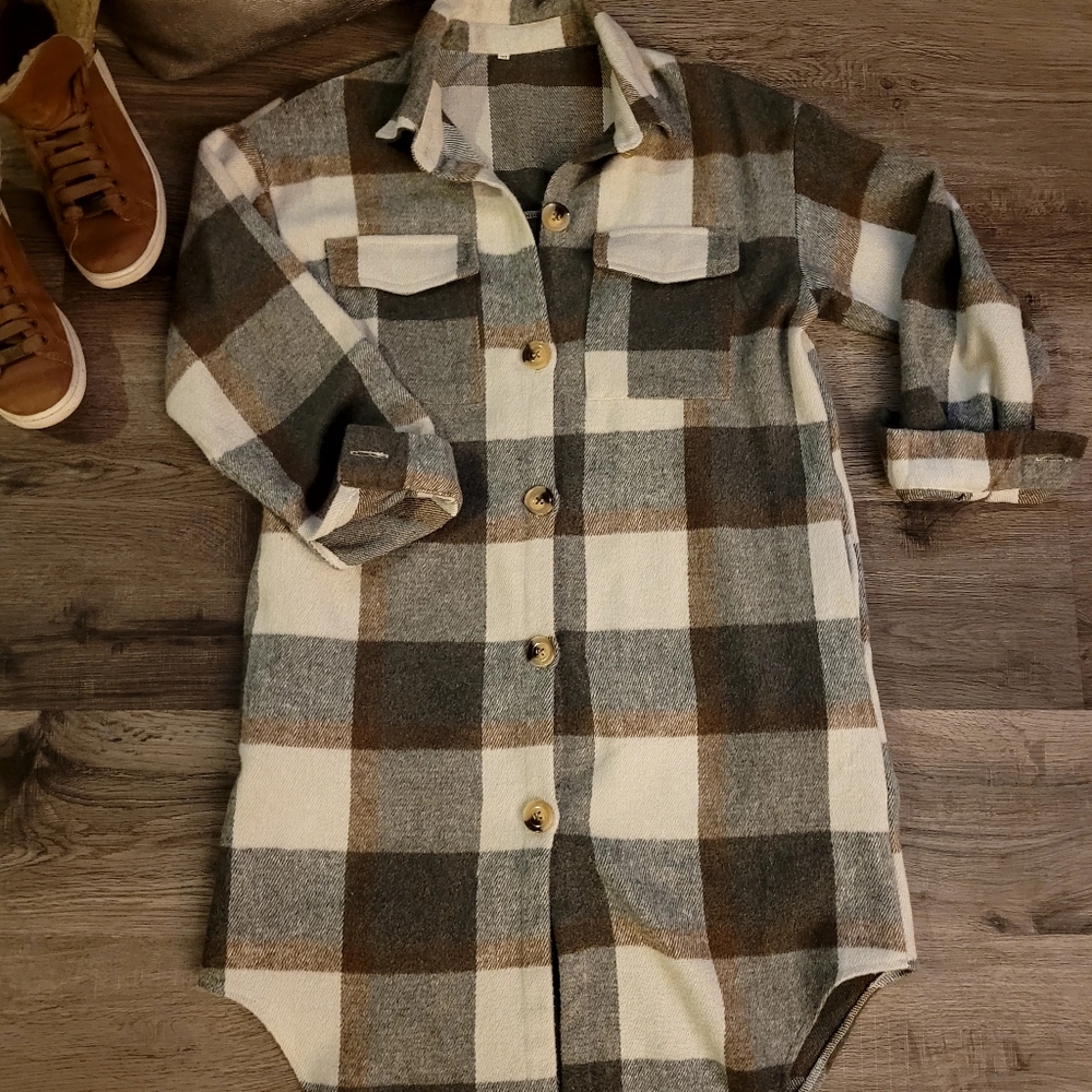Plaid Shacket - Picture 2 of 8